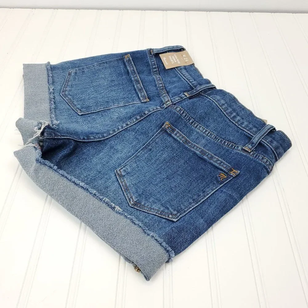 Madewell High Rise Denim Shorts in Glenoaks Wash Cutoff Edition I-0216a10